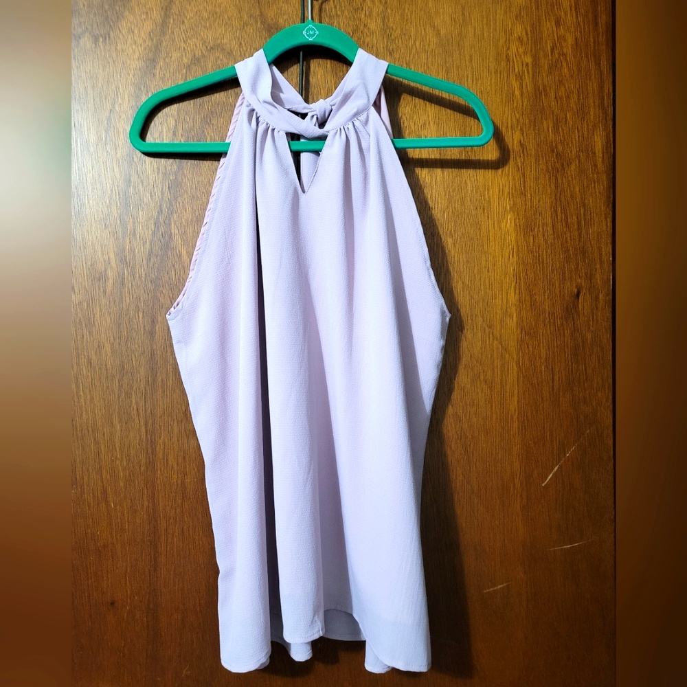 NWT.  Metyou sleeveless lined lavender top with back tie.  XL.  (412)